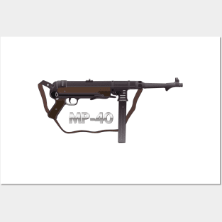 German MP-40 Submachine Gun Posters and Art